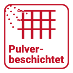 Pulverbeschichtet: Die Oberfläche wird mit...