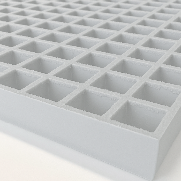 K60-GFK Rost | 1000x1000 mm | 31x31 mm | 30 mm | besandet