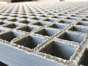K60-GFK Rost | 1000x1000 mm | 31x31 mm | 38 mm | besandet