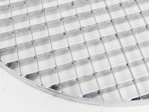 K60-Brunnenrost | Durchmesser: 600 mm | 30x2 mm | 31x31 mm | Rundrost | Stahl feuerverzinkt