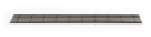 K60-Längsstabrost LSB-EP | 1000x190 mm | Edelstahl V2A | elektropoliert