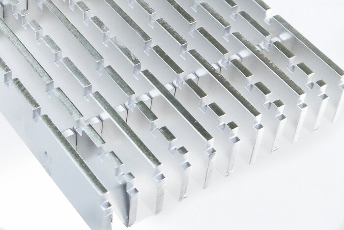 L&auml;ngsstabrost ZPB-EP/ 140 x 1000 mm / Edelstahl e.poliert