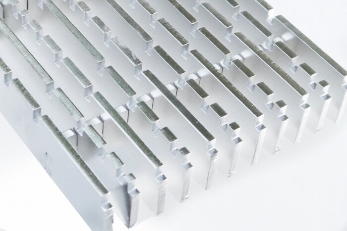 L&auml;ngsstabrost ZPB-EP/ 140 x 1000 mm / Edelstahl e.poliert