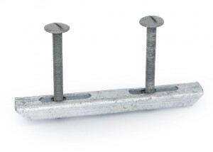 Gitterrost-Doppel-Befestigung | 30x10 mm | Stahl feuerverzinkt