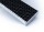 K60-Gummiwabenstufe | 600x270 mm | Mit Antrittskante | Stahl feuerverzinkt