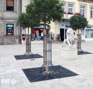K60-MAMMUT-Baumrost | 1250x1250 mm | Radialdesign | RAL...