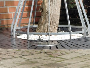 K60-MAMMUT-Baumrost | Durchmesser: 1250 mm | Strahlen | RAL 9005 pulverbeschichtet