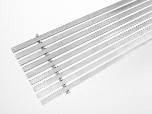 Outlet- K60-Vierkantstabrost / 100 x 1000 mm / TS 20 x 2...