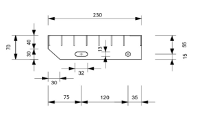 P-Stufe / 1000x230 / 40x2 / 30x30