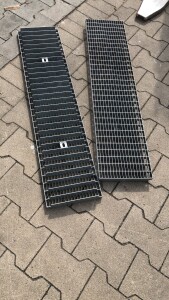 Outlet- P- Rost / 227 x 1000 mm / TS 40 x 2 mm / MW 33 x 11 mm / verzinkt