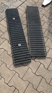 Outlet- P- Rost / 227 x 1000 mm / TS 40 x 2 mm / MW 33 x 11 mm / verzinkt