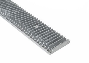 Outlet- P- Rost / 227 x 1000 mm / TS 40 x 2 mm / MW 33 x 11 mm / verzinkt