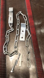 Outlet - Sicherheitskette, 800 mm lang, verzinkt
