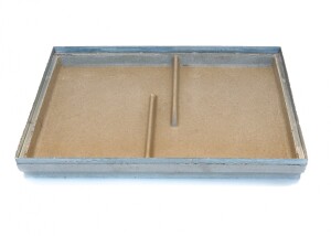 Eingangsrost mit Polymerbetonwanne / 500 x 750 mm