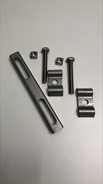 Gitterrost-Doppel-Befestigung | 30x30 mm | Edelstahl V2A