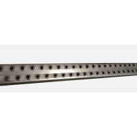 Leitersprosse, 2000 mm, 2- reihig, Stahl (roh)