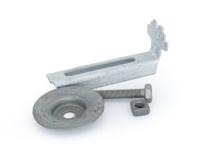 Gitterrost-Befestigung | 30x30 mm | Edelstahl V4A