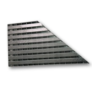 K60-Barfußrost | 288x1000 mm | 30x2 mm | Ecke links | Stahl feuerverzinkt
