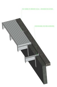 Winkelkonsole für Rinnenroste Typ 3 für Rostbreite 140 mm