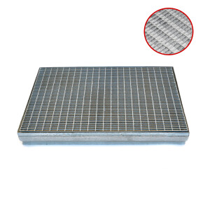 K60-Eingangsrost mit Polymerbetonwanne / 500 x 1000 mm,...
