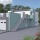 Treppenbausatz Typ1 modular, höhenverstellbar bis 2m Höhe, Stahltreppe mit einseitigem Geländer 800x270 mm 30x30 mm Genoppt - rutschhemmend + Auflage