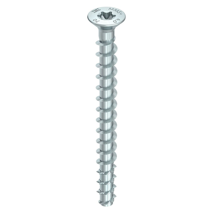 Senkkopfschraube | 7,5x60 | T-Drive | A2K | ideal für die Verschraubung der K60 Winkelkonsole in Randstein | 50 Stk.