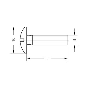 Becherschraube 4.6 | galv. verzinkt | M8x30