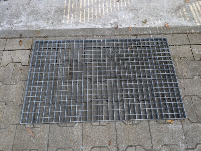 Gitterrost | 590x990 mm | 25x2 mm | 30x30 mm | Stahl Feuerverzinkt