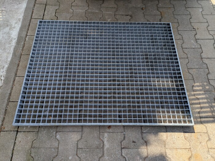 Gitterrost | 1190x920 mm | 40x3 mm | 30x30 mm | Stahl feuerverzinkt