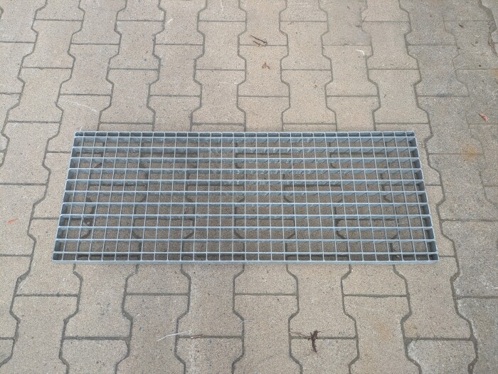 Gitterrost | 990x375 mm | 30x3 mm | 30x30 mm | Stahl feuerverzinkt