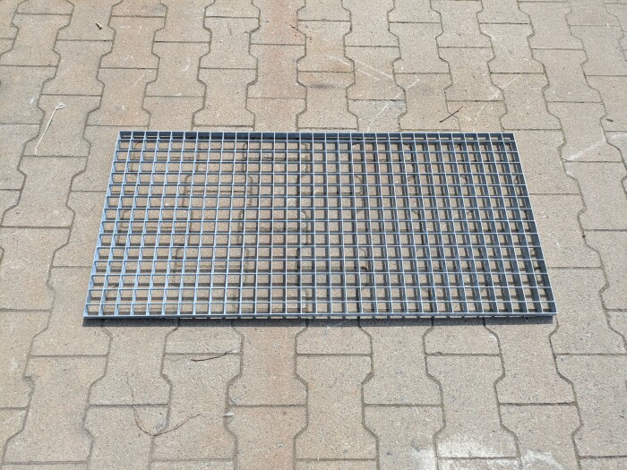 Gitterrost | 490x1035 mm | 20x2 mm | 30x30 mm | Stahl feuerverzinkt