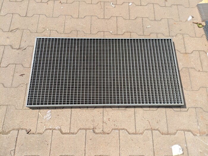 Gitterrost | 490x990 mm | 30x2 mm | 20x10 mm | Stahl feuerverzinkt