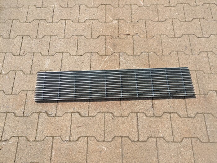 Längsstabrost | 1000x190 mm | 20x2 mm | 10x60 mm | Stahl feuerverzinkt