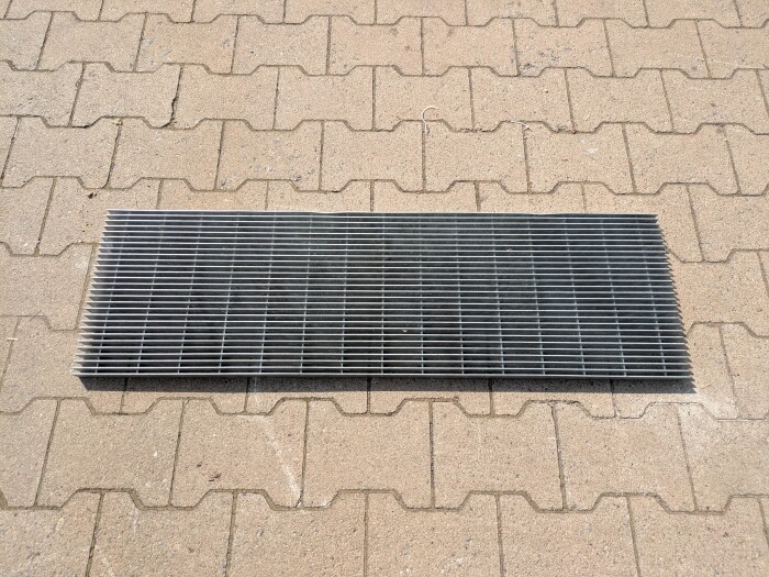 Längsstabrost | 1000x310 mm | 25x2 mm | 10x60 mm | Stahl feuerverzinkt