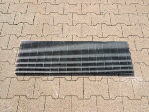 Längsstabrost | 1000x310 mm | 25x2 mm | 10x60 mm | Stahl feuerverzinkt