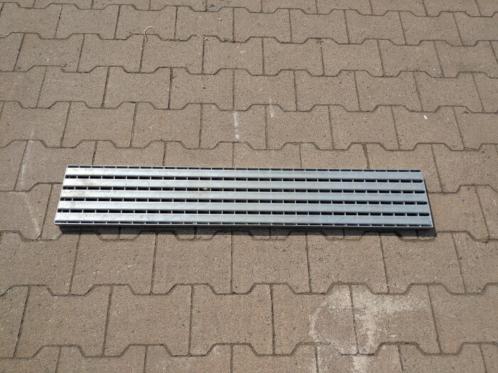 Barfußrost | 175x1000 mm | 20x2 mm | Stahl feuerferzinkt