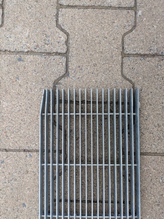 Längsstabrost | 1000x190 mm | 20x2 mm | 10x60 mm | Stahl feuerverzinkt