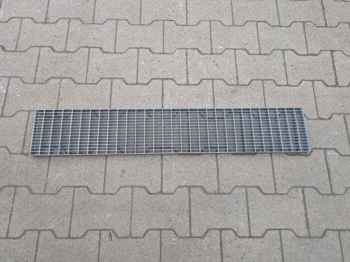 Rinnenrost | 173x1000 mm | 20x2 mm | 30x10 mm | Stahl feuerverzinkt