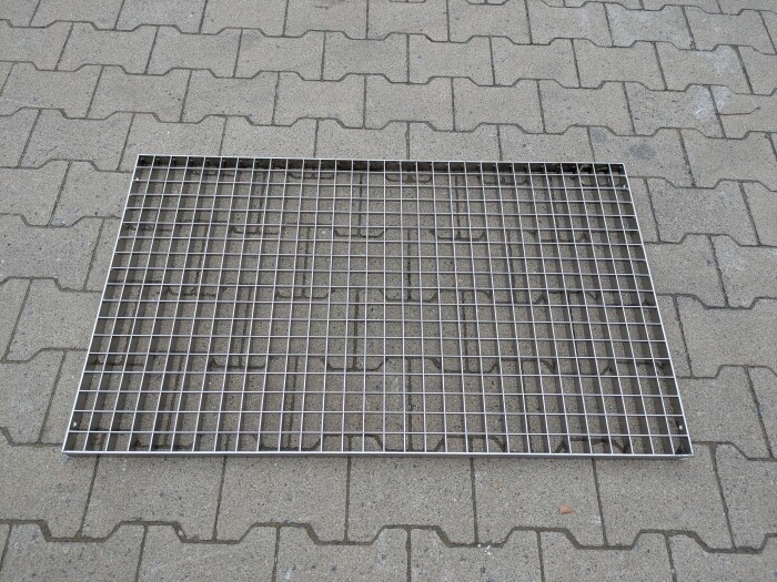 Gitterrost | 600x1000 mm | 30x2 mm | 30x30 mm | Edelstahl e.poliert