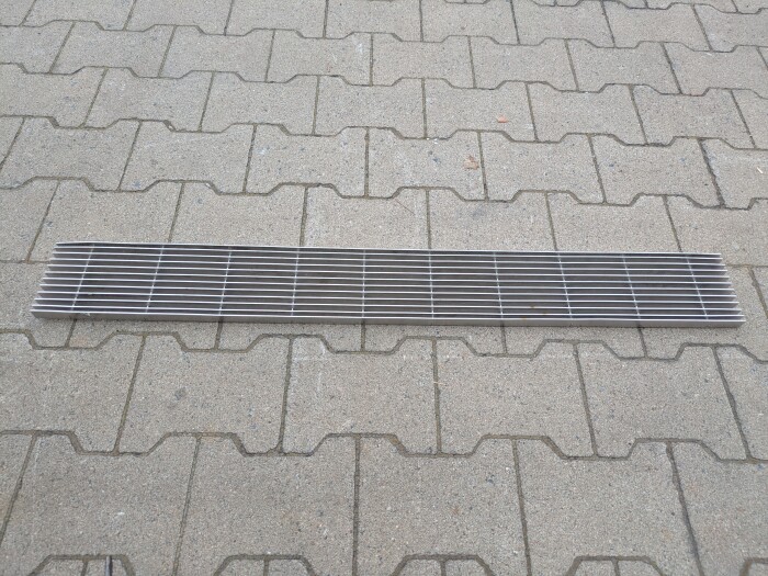 Längsstabrost | 1000x120 mm | 20x2 mm | 10x60 mm | Edelsathl e.poliert