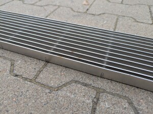 Längsstabrost | 1000x120 mm | 20x2 mm | 10x60 mm | Edelsathl e.poliert