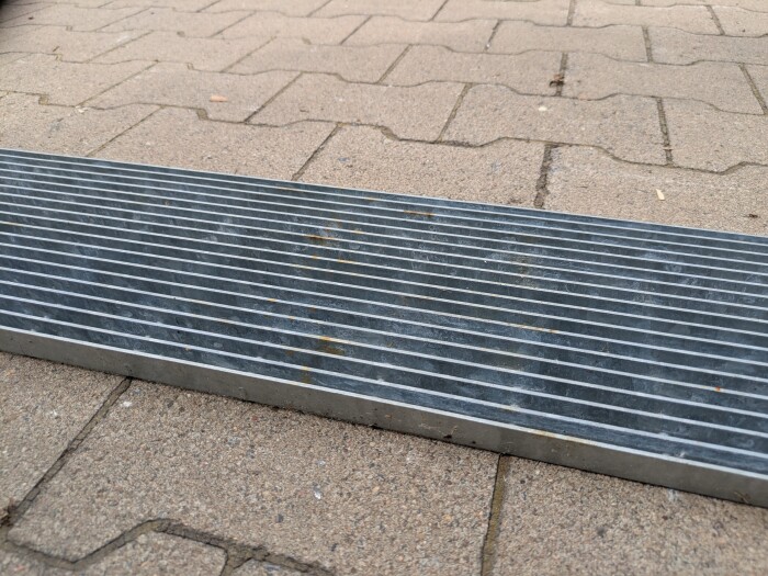 Längsstabrost | 1000x190 mm | 20x2 mm | 10x60 mm | Stahl feuerverzinkt