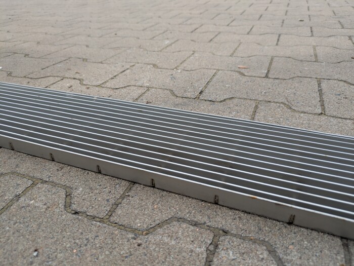 Längsstabrost | 1000x140 mm | 20x2 mm | 10x60 mm | Edelstahl gebeizt