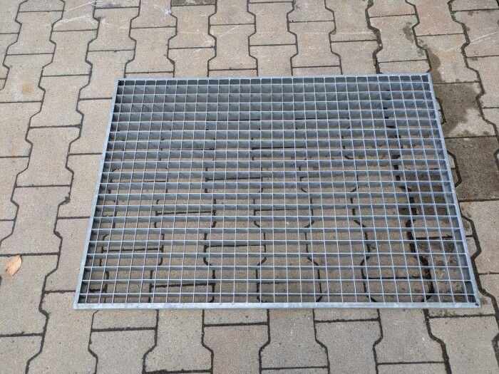 Gitterrost | 1000x700 mm | 40x2 mm | 30x30 mm | Stahl feuerverzinkt
