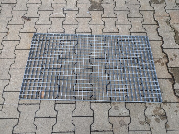 Gitterrost | 635x1120 mm | 30x2 mm | 30x30 mm | Stahl feuerverzinkt