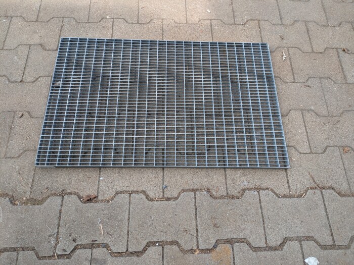 Gitterrost | 500x800 mm | 20x2 mm | 30x10 mm | Stahl feuerverzinkt