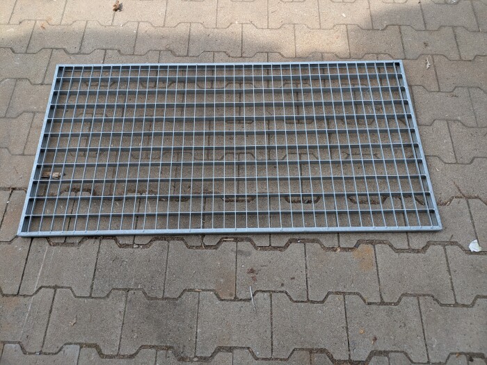 Gitterrost | 1230x625 mm | 25x2 mm | 50x30 mm | Stahl feuerverzinkt
