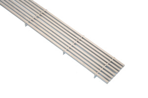 Vierkantstabrost | 125x1000 mm | 20 mm hoch | Edelstahl...