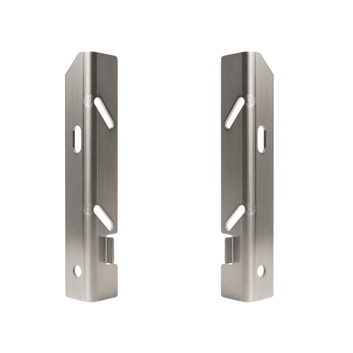 Seitenplatten Set |  Rechts und Links | Edelstahl V4A | für GFK-Stufe | für 275 mm Stufentiefe