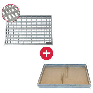 K60-V-Line | Eingangsrost mit Polymerbetonwanne |...